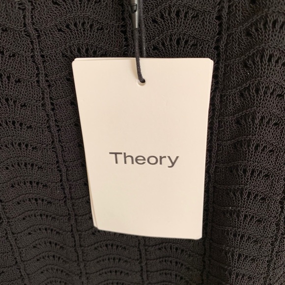 NWT Theory Crochet Shell Black Tank Small - Picture 7 of 9